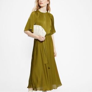 Ted Baker London Hariiet Green Midi Dress in Size 4 (UK14)